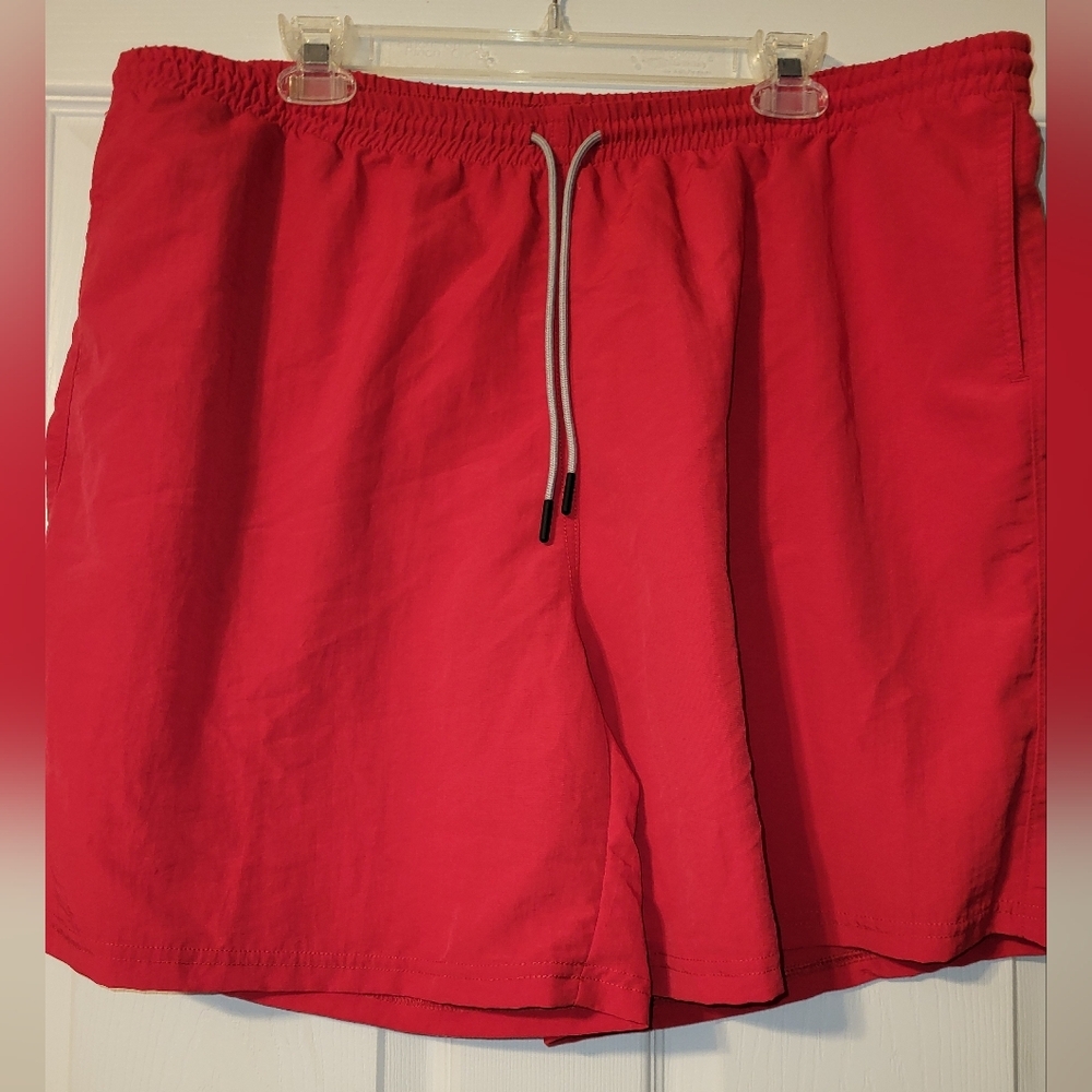 American Giant Men's Swim‎ Shorts Red Size XX Large Beach Pool Vacation - Picture 7 of 7